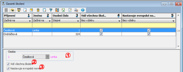 Přehled okna Přehled okna