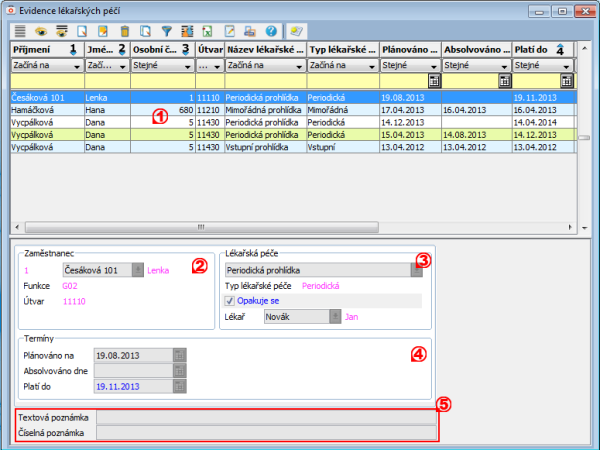 Přehled okna Přehled okna