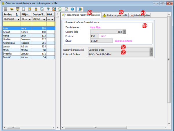 Přehled okna Přehled okna