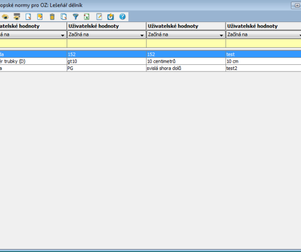 Detail editačního okna . Detail editačního okna .