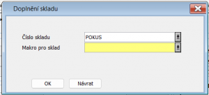 Doplň sklad